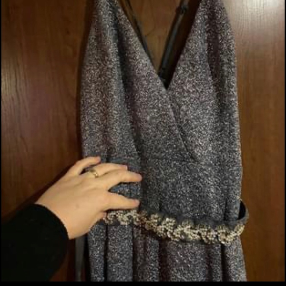 Fashion Nova floor length sparkle gown